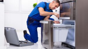repairing a 10-year-old refrigerator